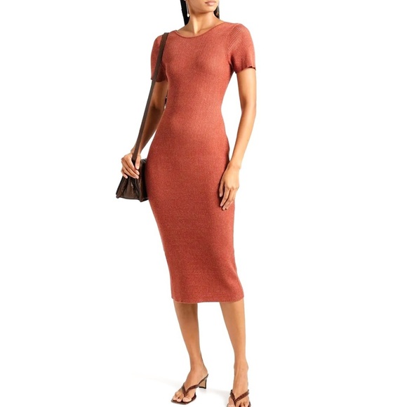 Naadam cashmere and cotton reversible knit dress NEW - Picture 1 of 13